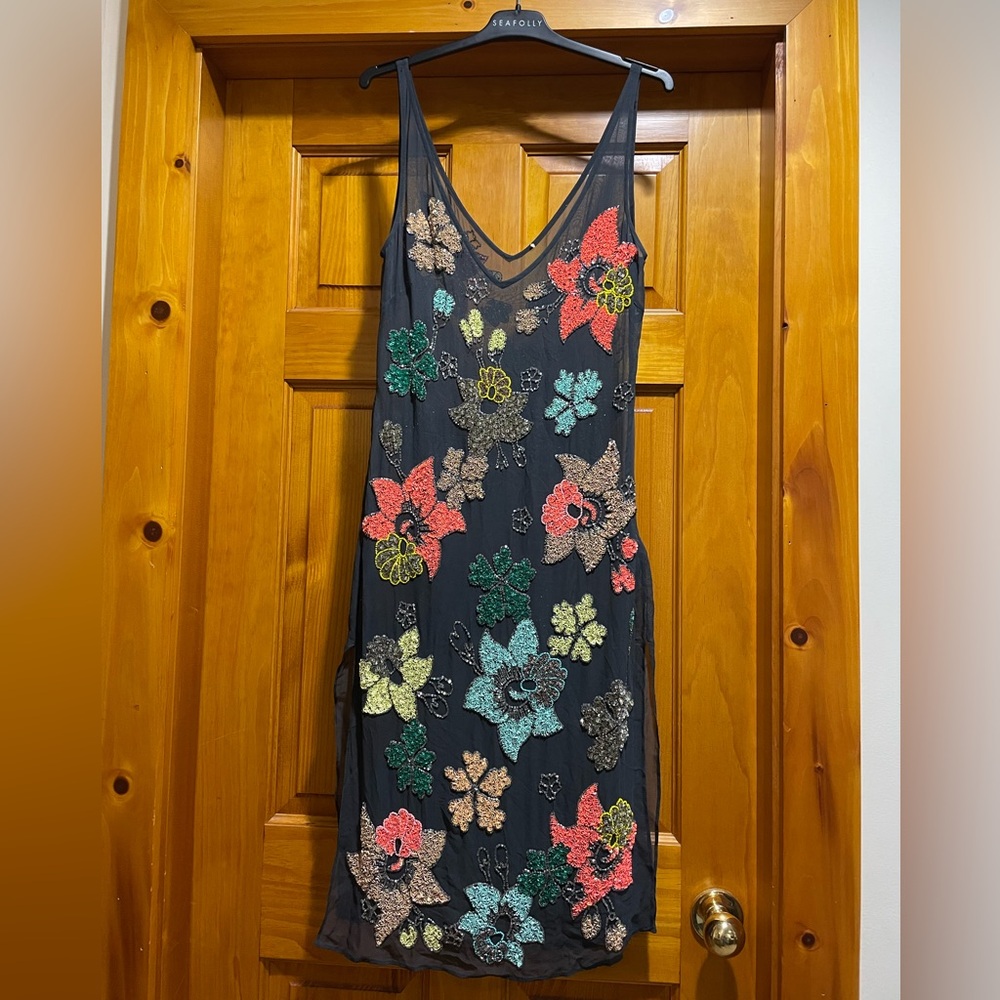 Needle & Thread Sheer Embellished/beaded festival Dress